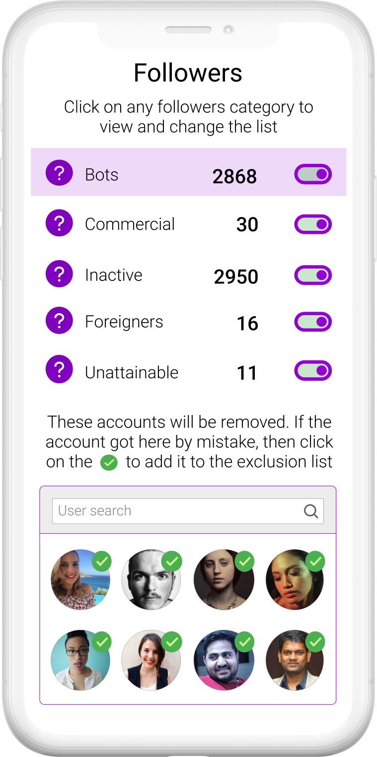 Clean up your account